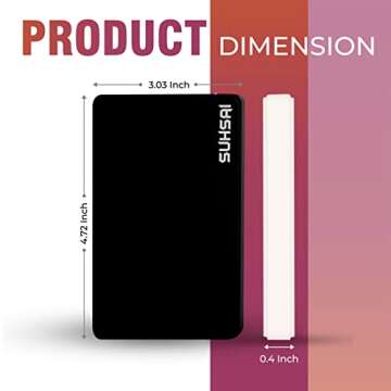 SUHSAI External Hard Drive USB 2.0 Hard Disk Storage and Backup Portable Hard Drive Memory Expansion - Ultra Slim 2.5 inch HDD Compatible with PC, MAC, Laptop, Desktop, Chormebook (250GB, Black)