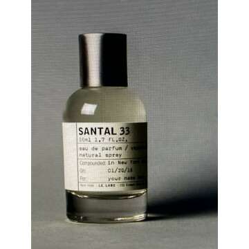 Le Labo Santal 33 50ml 1.7 oz eau de parfum Perfume