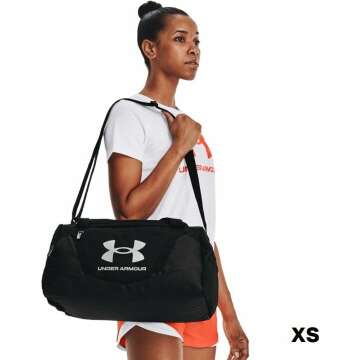 Under Armour Unisex-Adult Undeniable 5.0 Duffle , Black (001)/Metallic Silver , Medium