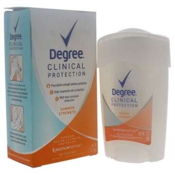 DEGREE DEGREE clinical protection summer strength antiperspirant deodorant, 1.7 Ounce (Pack of 3)