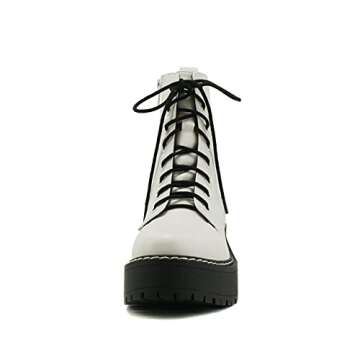 Soda FLING Lace-Up Combat Ankle Boots for Women