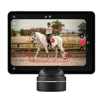 Pivo Equestrian Max AI-Powered 360° Rotation Horse, Face & Body Auto Tracking Smart Phone Holder for Equestrians and Athletes Compatible with Tablet & Smartphone with Remote Control