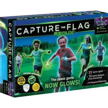Redux: The Original Glow in The Dark Capture The Flag Game | Ages 8+ | Birthday Party and Night Game for Kids | Outdoor Games for Teens | Alternative Laser Tag or Flashlight Tag Game
