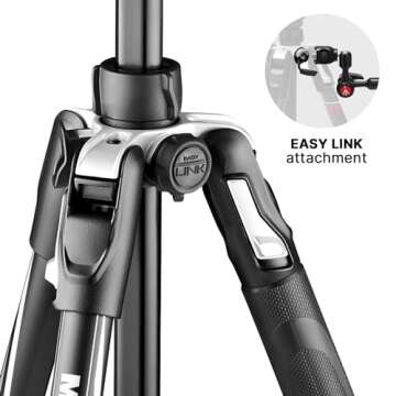 Manfrotto Befree Travel, Light Weight, Fluid Drag System Professional Video Tripod, Black (MVKBFRL-LIVEUS)