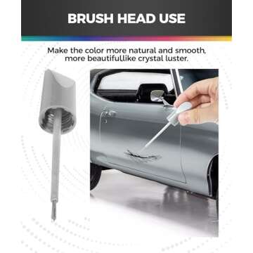 UBOG Touch Up Paint Pen,Touch Up Paint for Cars,Car Accessories Car Touch Up Paint, Automotive Paint Pen Scratch Repair,Car Remover Scratch Paint Pen,Car Paint Pen for Erase Car Scratches (Silver)