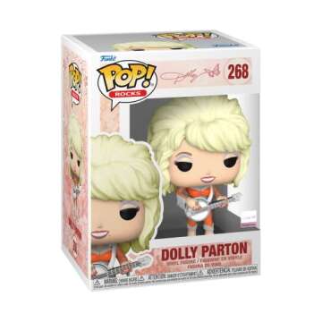 Funko POP! Rocks: Dolly Parton - Collectable Vinyl Figure - Gift Idea - Official Merchandise - for Kids & Adults - Music Fans - Model Figure for Collectors and Display