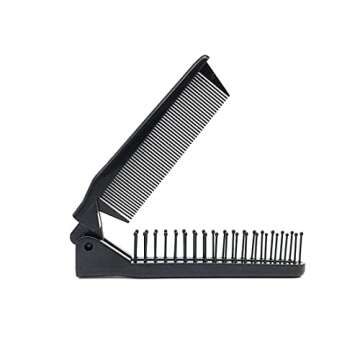 LOUISE MAELYS Portable Travel Folding Hair Brush Compact Pocket Double Headed Anti-static Comb