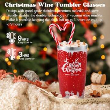 20oz Xmas Tumbler Gift Basket for Women