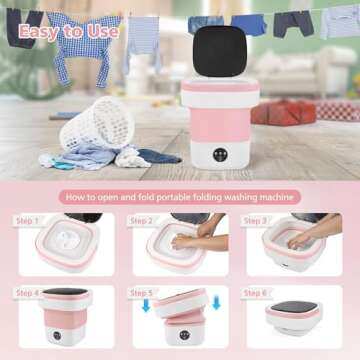 Portable 12L Washing Machine for Travel & Camping