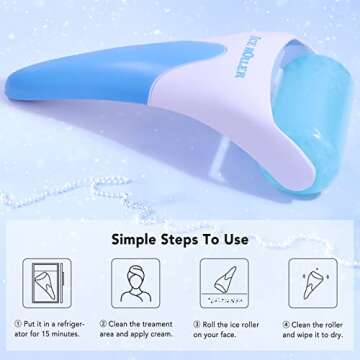 huefull Ice Roller for Face, Ice Face Roller Skin Care & Eye Puffiness Relief, Self Care Reduce Wrinkles, Face Massager Roller Gifts for Women, Skin Care Gift for Men/Woman, Self Care Gifts