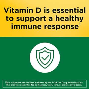 Nature Made Vitamin D3 2000 IU (50 mcg), Dietary Supplement for Bone, Teeth, Muscle and Immune Health Support, 250 Softgels, 250 Day Supply