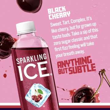 Sparkling Ice Black Cherry Flavored Water - 12 Pack of 17oz Bottles