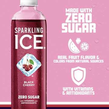 Enjoy Sparkling Ice Black Cherry Flavored Water