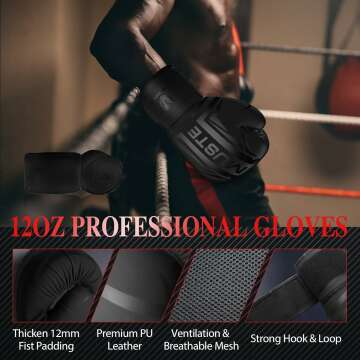 Adult 4FT Heavy Boxing Bag Set with Gloves for Training