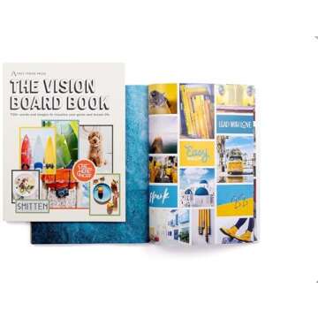 Free Period Press Vision Board Book, 700+ Words & Images in All Categories, for Visualizing Your Life Goals & Dreams, Playful, Stylish Pictures for Collage Making & Scrapbooking