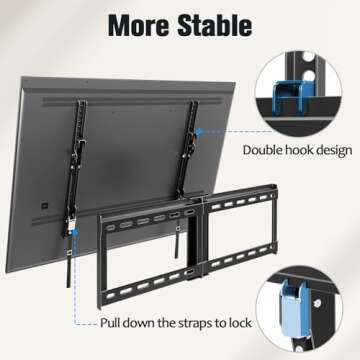 TV Mount for 37-75 Inch TVs - Universal Tilt & UL Listed