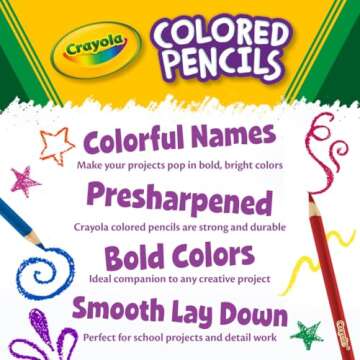 Crayola Colored Pencils Set 36ct for Kids Art Supplies