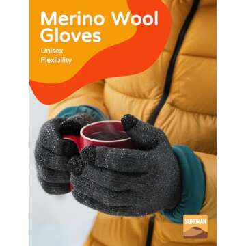 SONORAN Merino Wool Touch Screen Gloves