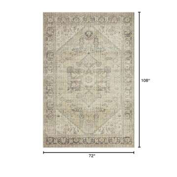 Loloi II Skye Collection SKY-13 Natural/Sand 6'-0" x 9'-0" Area Rug