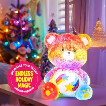 Paint Your Own Bear Lamp Kit for Kids 6-12