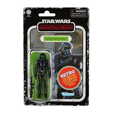 STAR WARS Retro Collection Imperial Death Trooper Toy 3.75-Inch-Scale The Mandalorian Collectible Action Figure, Kids 4 and Up