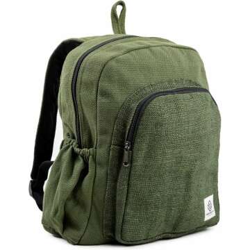 Organic Hemp Backpack - Eco-Friendly & Durable Travel Bag