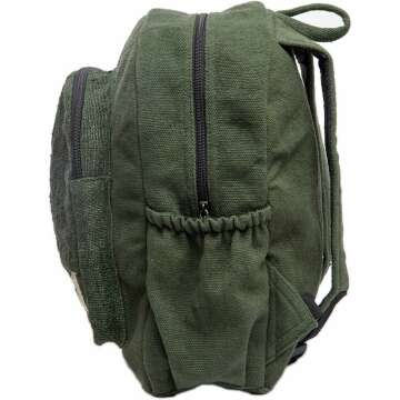 Eco-Friendly Organic Hemp Backpack for Hiking