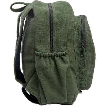 Eco-Friendly Organic Hemp Backpack for Hiking