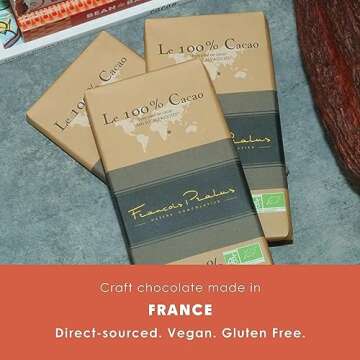 Francois Pralus Le 100% Chocolate Bar - 3 pack