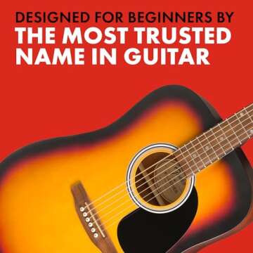 Fender FA-25 Dreadnought Acoustic Guitar, Beginner Guitar, with 2-Year Warranty, Includes Free Lessons, Sunburst