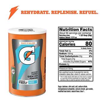 Gatorade Thirst Quencher Powder - Frost Glacier Freeze, 76.5 Oz