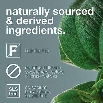 Davids Fluoride Free Toothpaste, Teeth Whitening, Antiplaque, SLS (Sulfate) Free, Promotes Enamel Health, Mouth & Gum Detox, EWG Verified, Natural Herbal Citrus Mint, 5.25oz