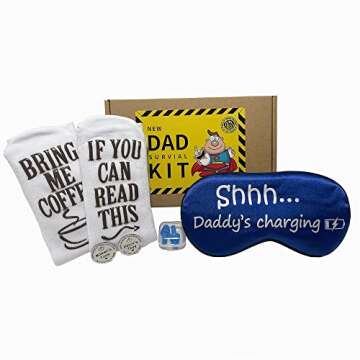 New Dad Survival Kit, Funny Gift for New Dad, New Parents, Gag Gift for Dad to be. Novelty Gift Idea for New Father