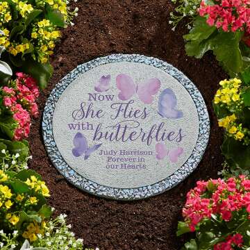 Custom Memorial Butterfly Stepping Stone