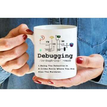 Debugging Definition Mug - Perfect for Programmers