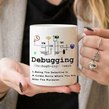 Debugging Definition Mug - Perfect for Programmers