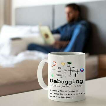 Debugging Definition Mug - Perfect for Programmers