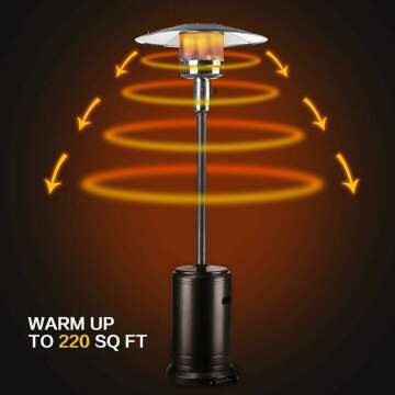 ZIOTHUM 48000 BTU Outdoor Space Heater with Wheels