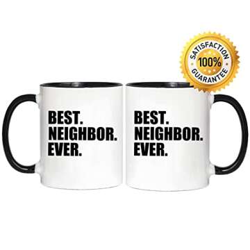 Best Neighbor Ever Mug Set - Perfect Gift for Friends