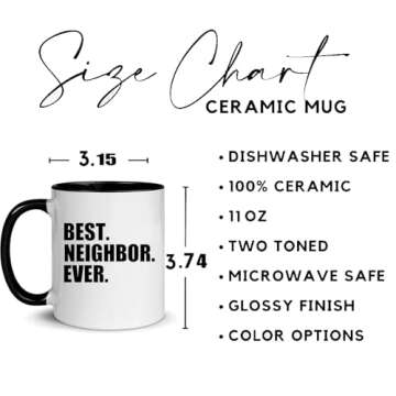 Best Neighbor Ever Mug Set - Perfect Gift for Friends