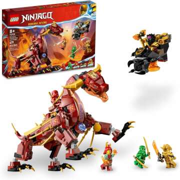 LEGO NINJAGO Heatwave Lava Dragon 71793 - Ninja Adventures Await!