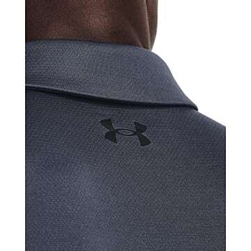 Under Armour Men's Tech Golf Polo, (044) Downpour Gray / / Black, Small