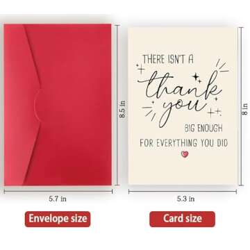 Funny Thank You Card, Thank You Card for Men Women, Thank You Gifts Card for Teacher Boss, Happy Appreciation Card for Him Her