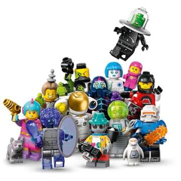 LEGO Minifigures Series 26 Space 6 Pack, Multi Pack of Collectible Minifigures for Kids, Sci-Fi Toy Building Set for Independent Play, Gift Idea for Boys and Girls Aged 5 Years Old and Up, 66764