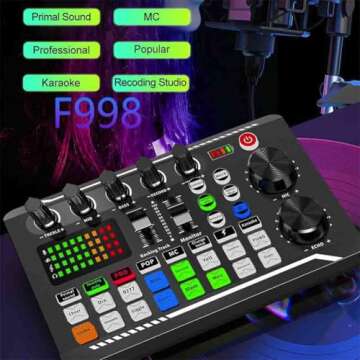 Live Sound Card with DJ Mixer Effects for Gaming