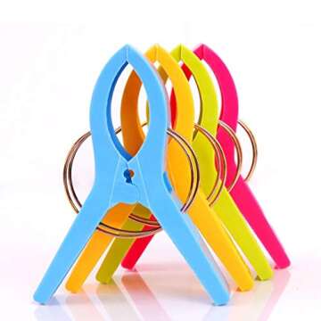 Danmu Beach Towel Clips for Chairs and Cruises