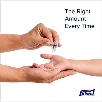 PURELL SINGLES Advanced Hand Sanitizer Gel, Fragrance Free, 125 Count Single-Use Travel-Size Packets - 9620-12-125EC (Pack of 1)