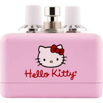 Fender Hello Kitty Fuzz Pedal, Easy to use Volume, Tone, and Fuzz Controls