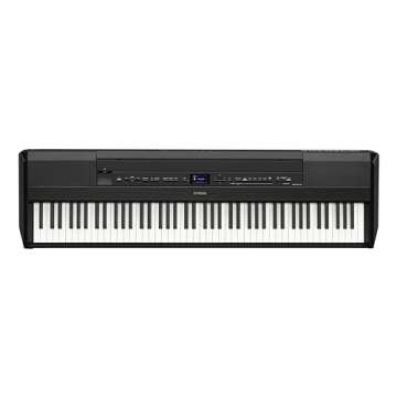 Yamaha P525 Digital Piano with 88 Weighted Wooden Keys, Black (P525B)