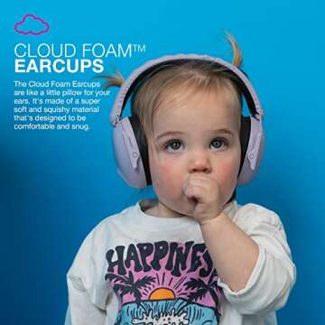 JLab JBuddies Protect Earmuffs, Adjustable Headband for Infants to Teens, Hearing Protection